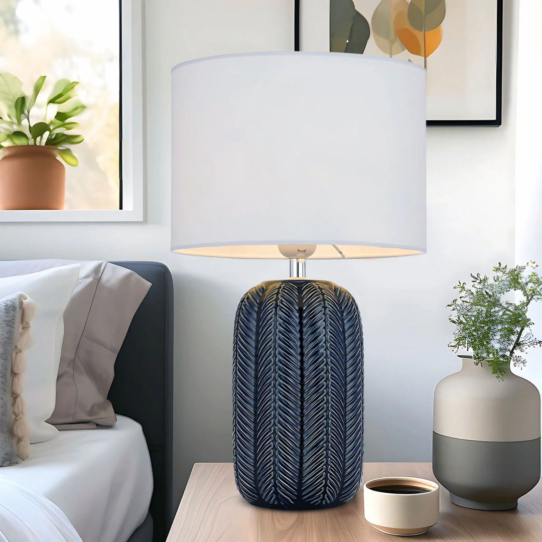 Telbix BOKEM - 25W Ceramic Table Lamp-Telbix-Ozlighting.com.au
