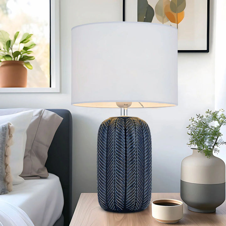 Telbix BOKEM - 25W Ceramic Table Lamp-Telbix-Ozlighting.com.au