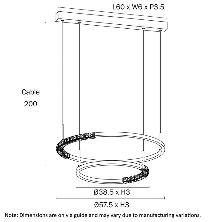 Telbix BRERA - 2 Tier Light Pendant-Telbix-Ozlighting.com.au
