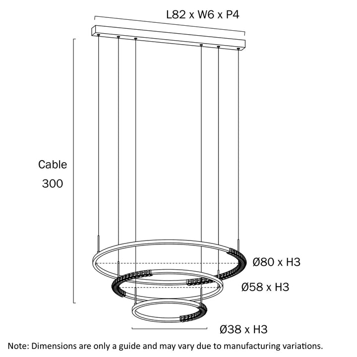 Telbix BRERA - 3 Tier Light Pendant-Telbix-Ozlighting.com.au