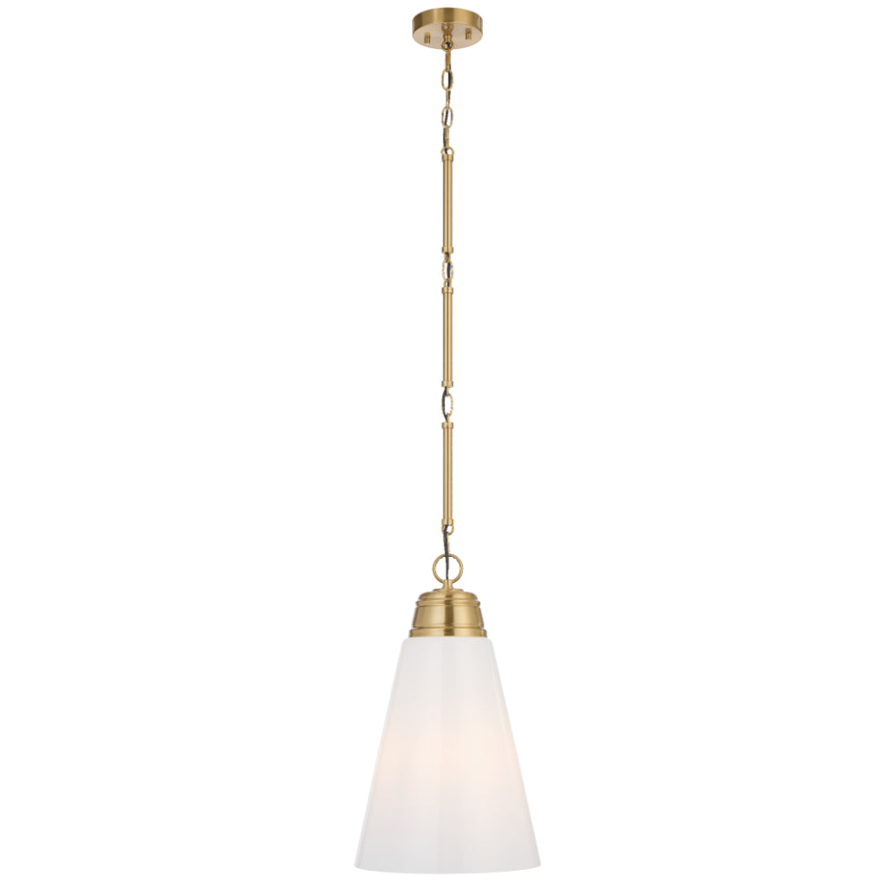Telbix BRINE Pendant - 28cm Opal Glass-Telbix-Ozlighting.com.au