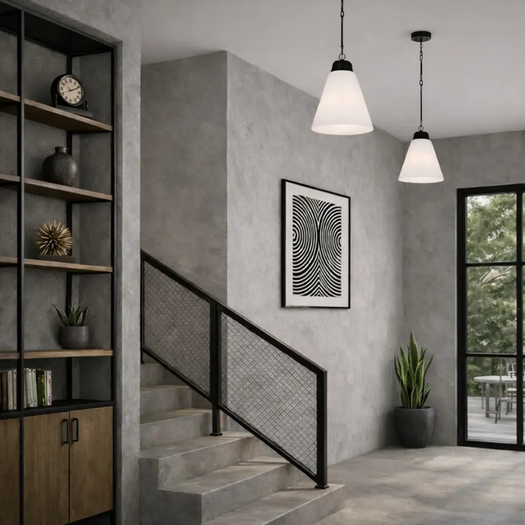 Telbix BRINE Pendant - 40cm Opal Glass-Telbix-Ozlighting.com.au