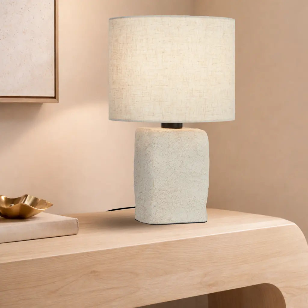 Telbix CELSUS Table Lamp - Small, Beige-Telbix-Ozlighting.com.au