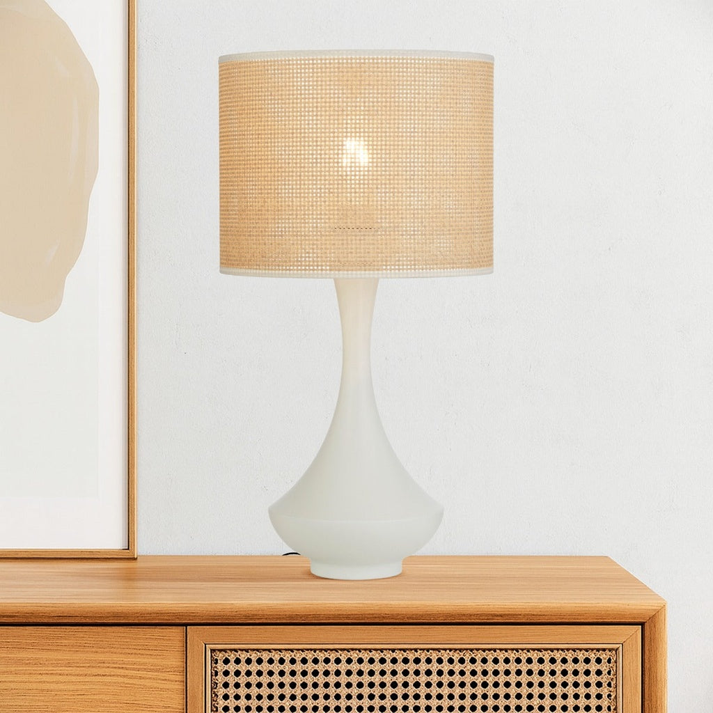 Telbix CLARIS Paper Raffia Table Lamp-Telbix-Ozlighting.com.au