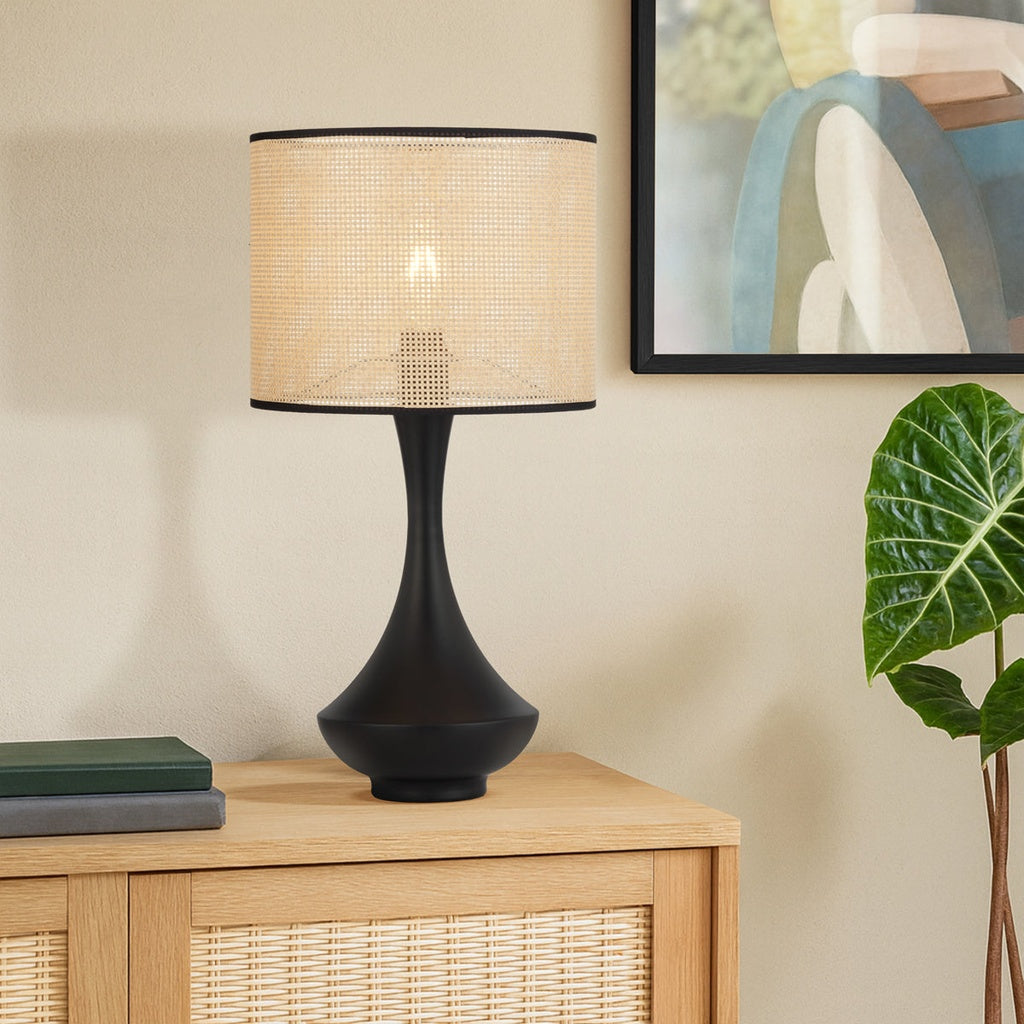 Telbix CLARIS Paper Raffia Table Lamp-Telbix-Ozlighting.com.au