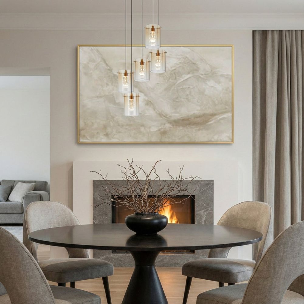 Telbix CREVIL - 5 Light Pendant-Telbix-Ozlighting.com.au
