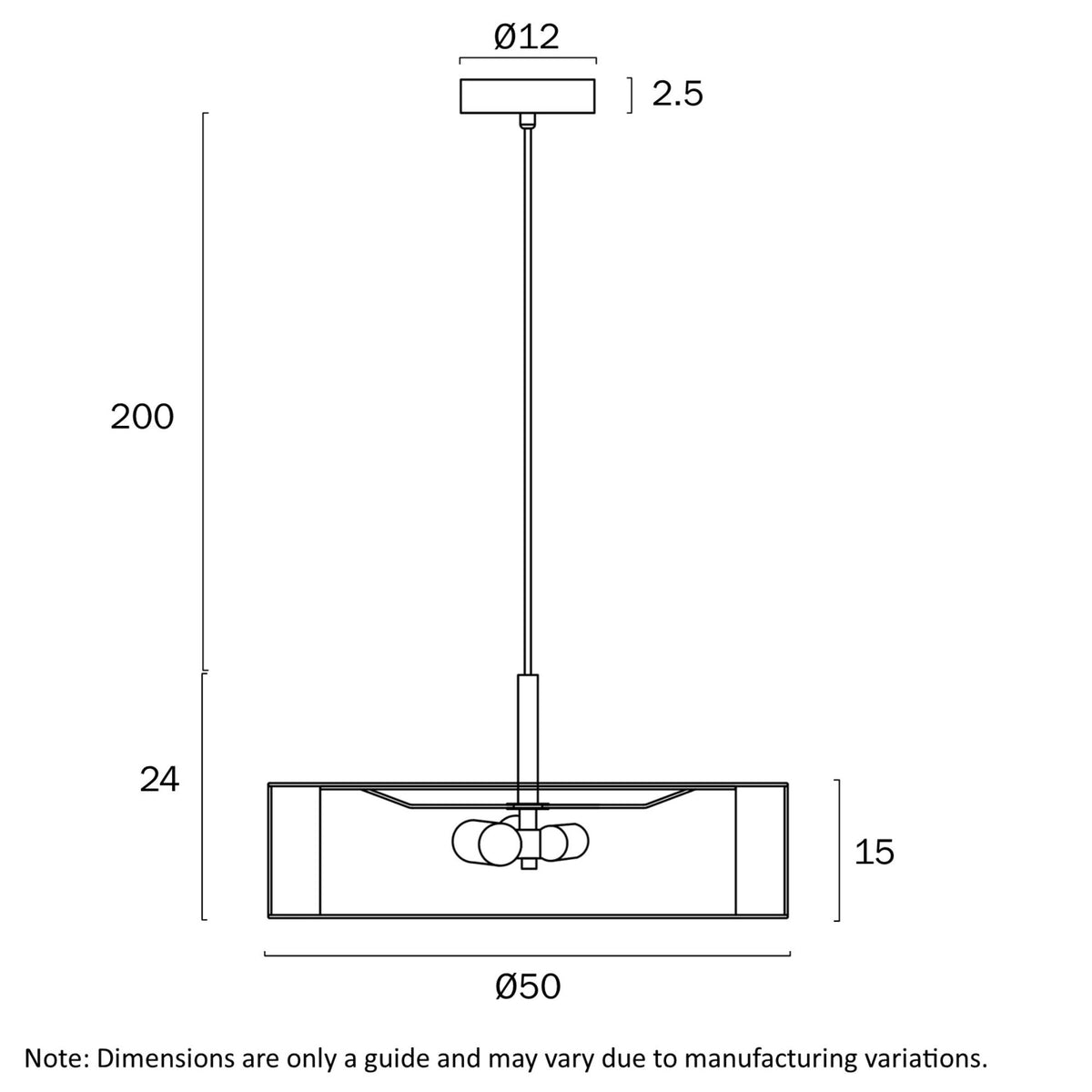 Telbix CUSCO 3-Light Iron Pendant Light-Telbix-Ozlighting.com.au
