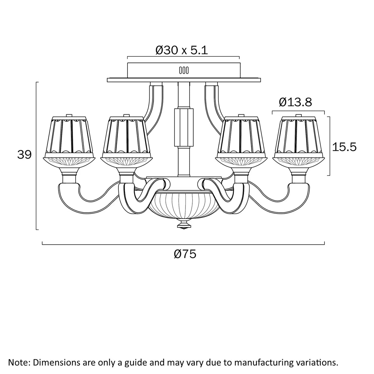 Telbix Cognac LED Ceiling Light-Telbix-Ozlighting.com.au