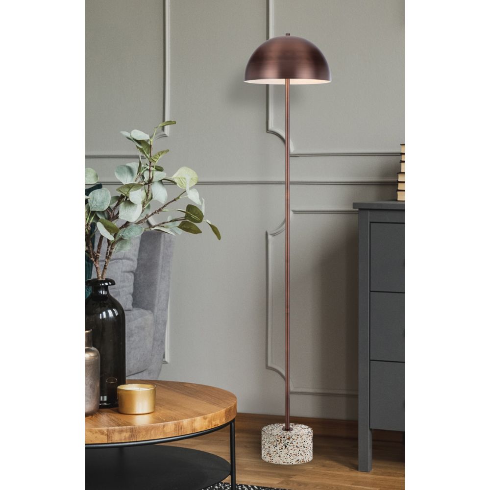 Telbix DOMEZ - Iron & Marble Floor Lamp-Telbix-Ozlighting.com.au