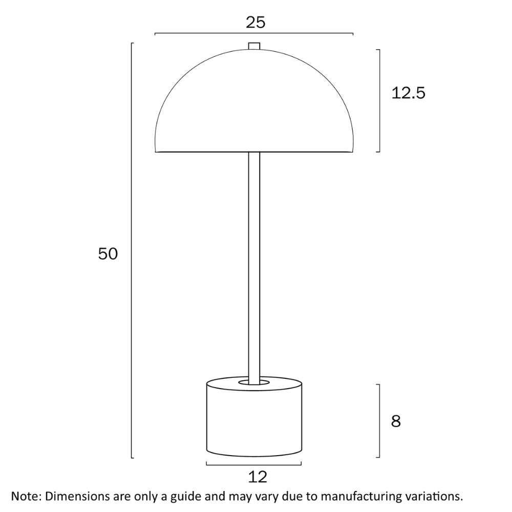 Telbix DOMEZ Table Lamp - Max. 50W Total-Telbix-Ozlighting.com.au