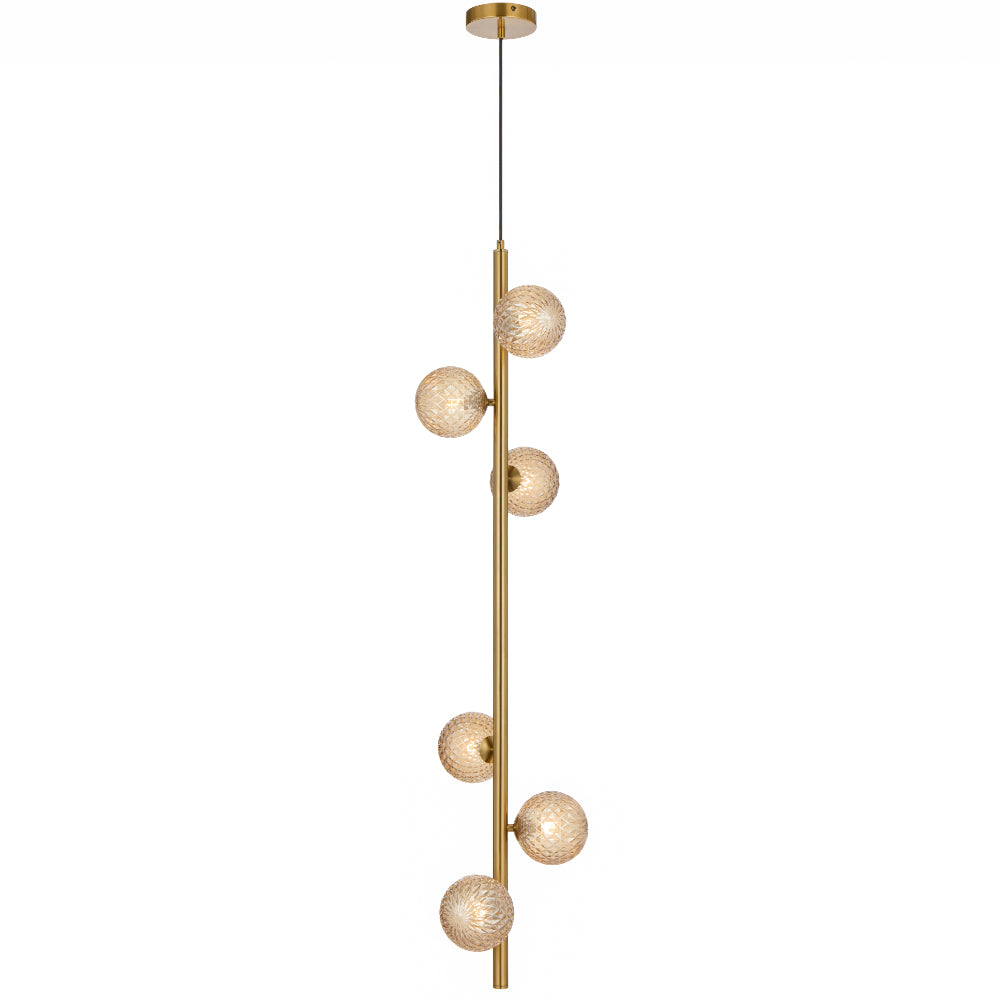 Telbix ELSON Pendant - 6-Light Glass-Telbix-Ozlighting.com.au