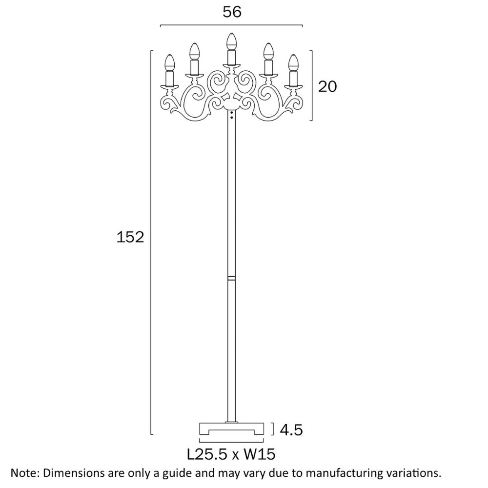 Telbix EMPORIA Floor Lamp - Max. 125W Total-Telbix-Ozlighting.com.au