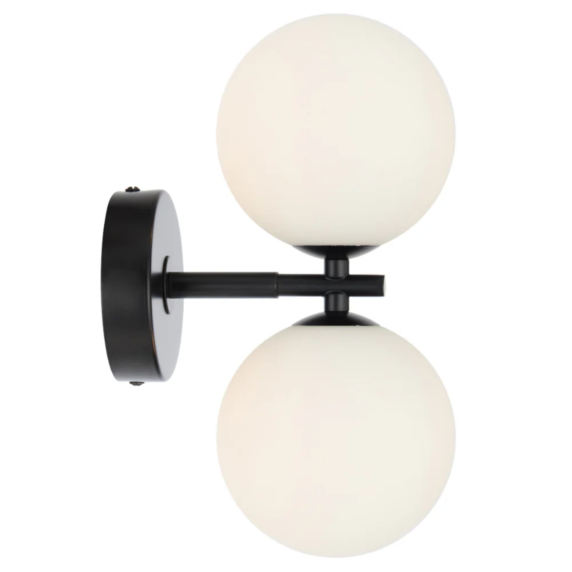 Telbix FELTON - 2x12W Black Wall Light-Telbix-Ozlighting.com.au