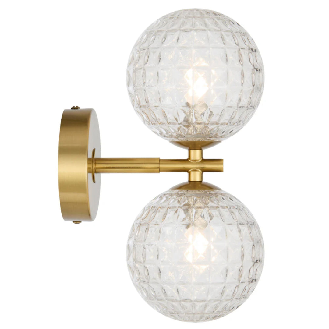Telbix FELTON - 2x6W Gold Wall Light-Telbix-Ozlighting.com.au
