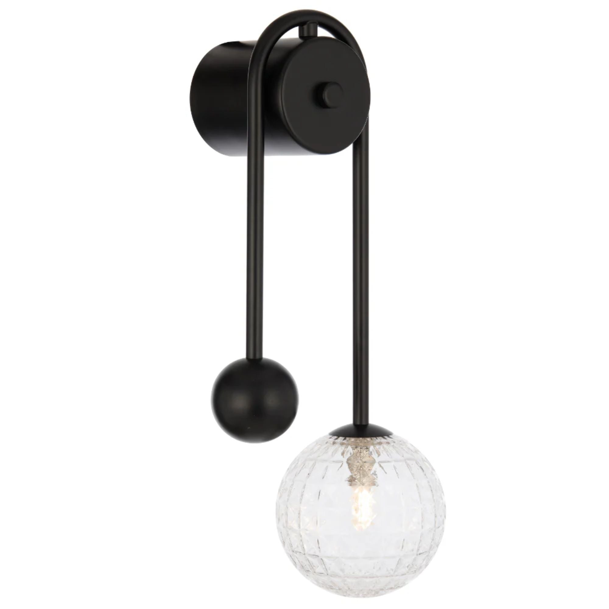 Telbix FELTON - 6W Arm Black Wall Light-Telbix-Ozlighting.com.au