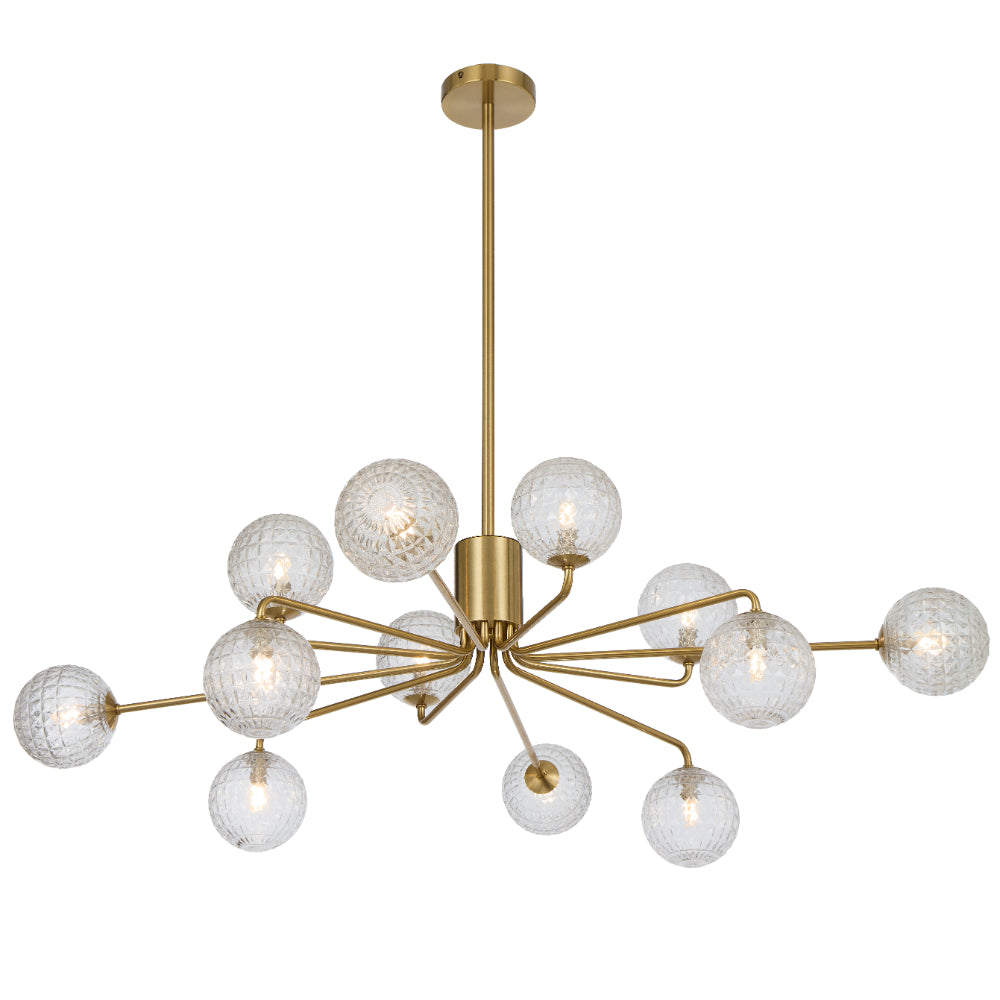 Telbix FELTON Pendant - 12-Light Glass-Telbix-Ozlighting.com.au