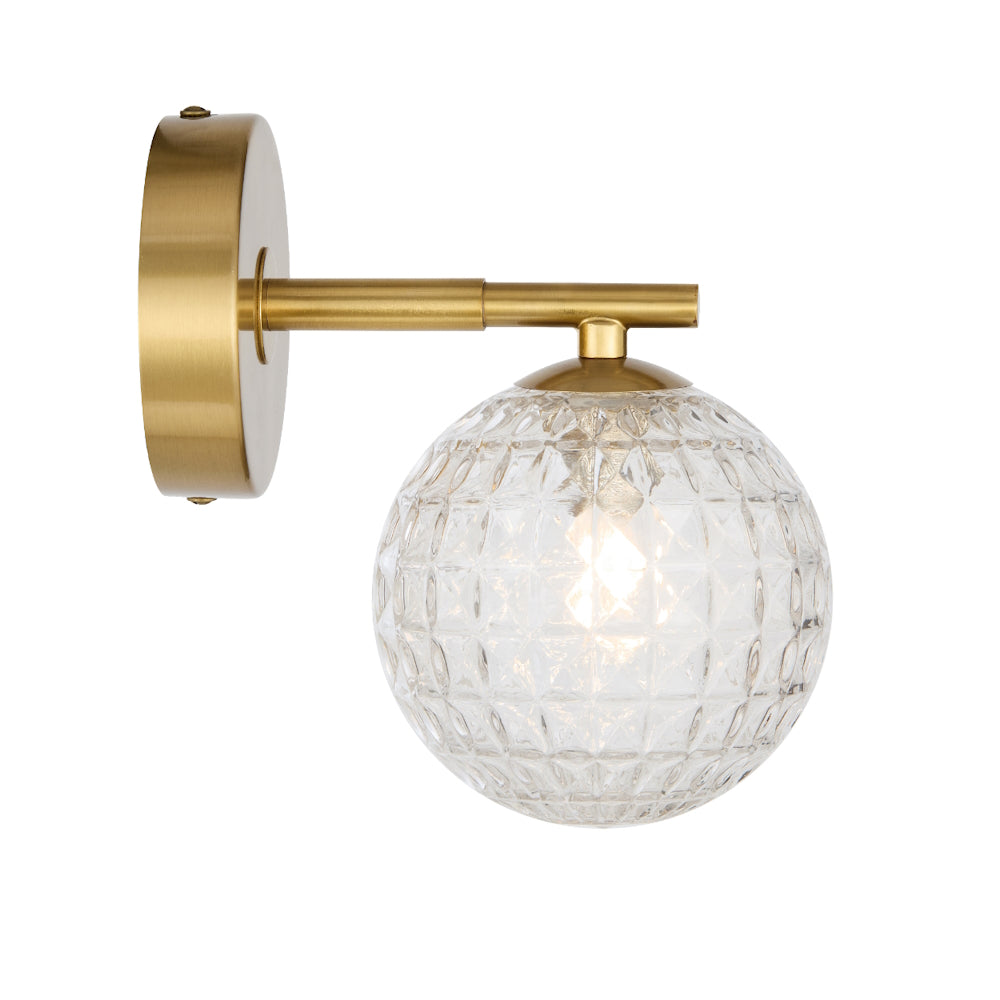 Telbix FELTON Wall Light - 1-Light Glass-Telbix-Ozlighting.com.au