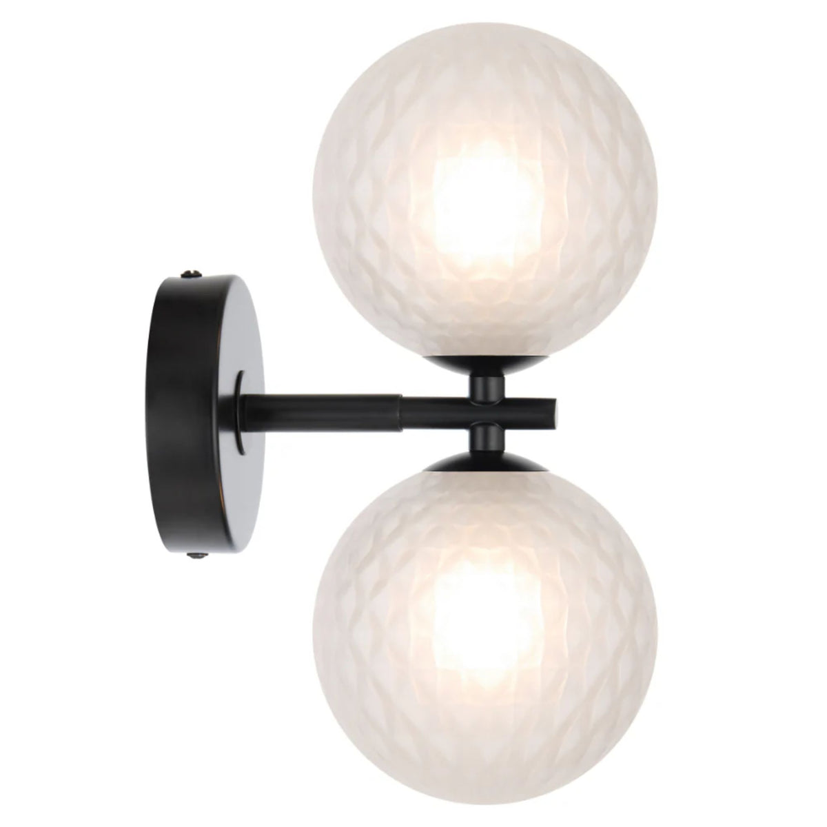 Telbix FELTON Wall Light - 2x12W Black-Telbix-Ozlighting.com.au
