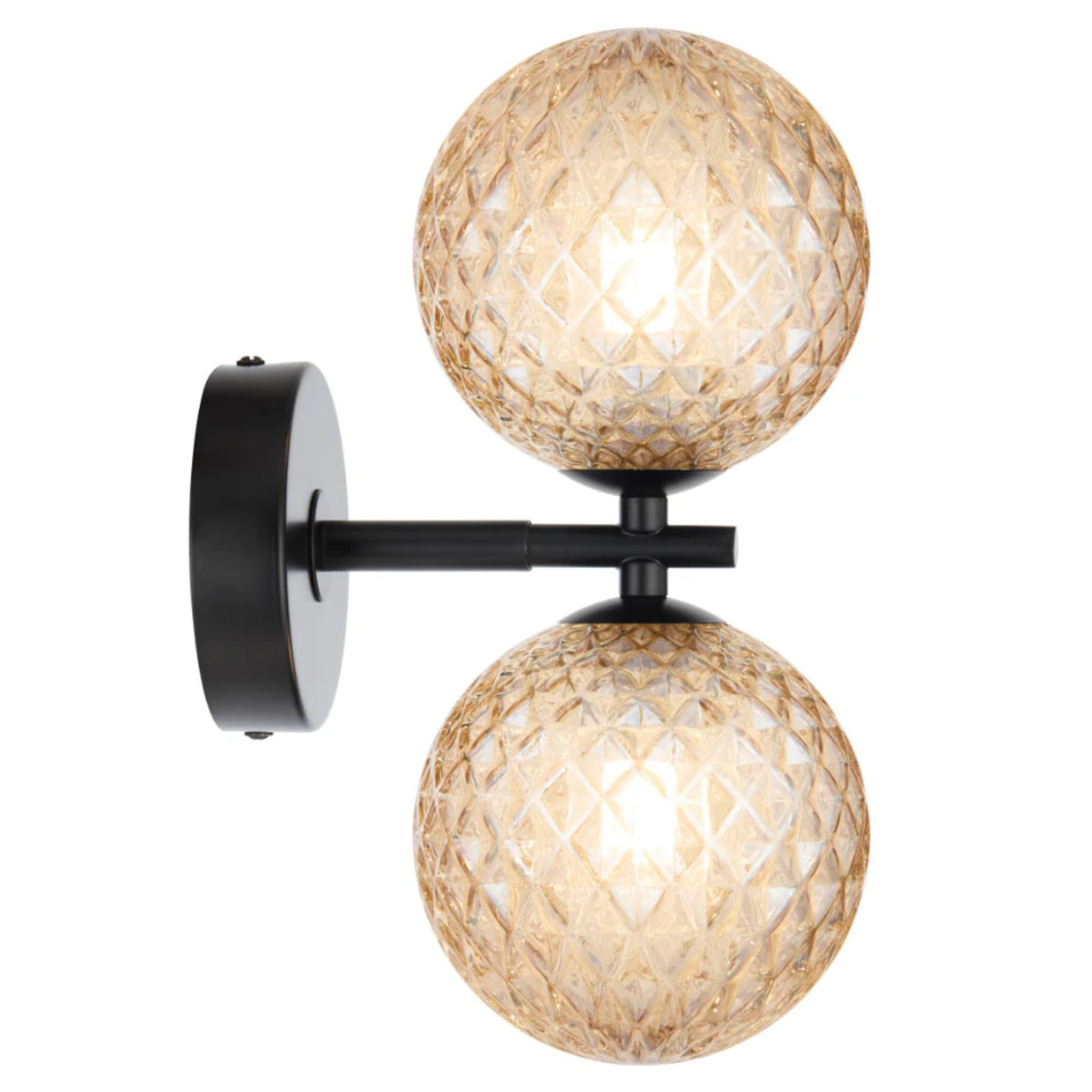 Telbix FELTON Wall Light - 2x12W Black-Telbix-Ozlighting.com.au