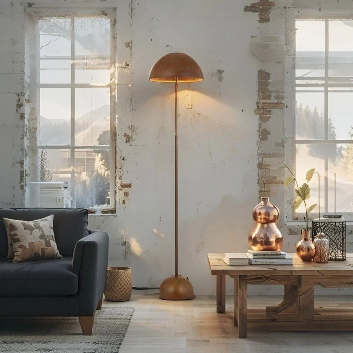 Telbix FERUM Floor Lamp - 2 Light, E27-Telbix-Ozlighting.com.au