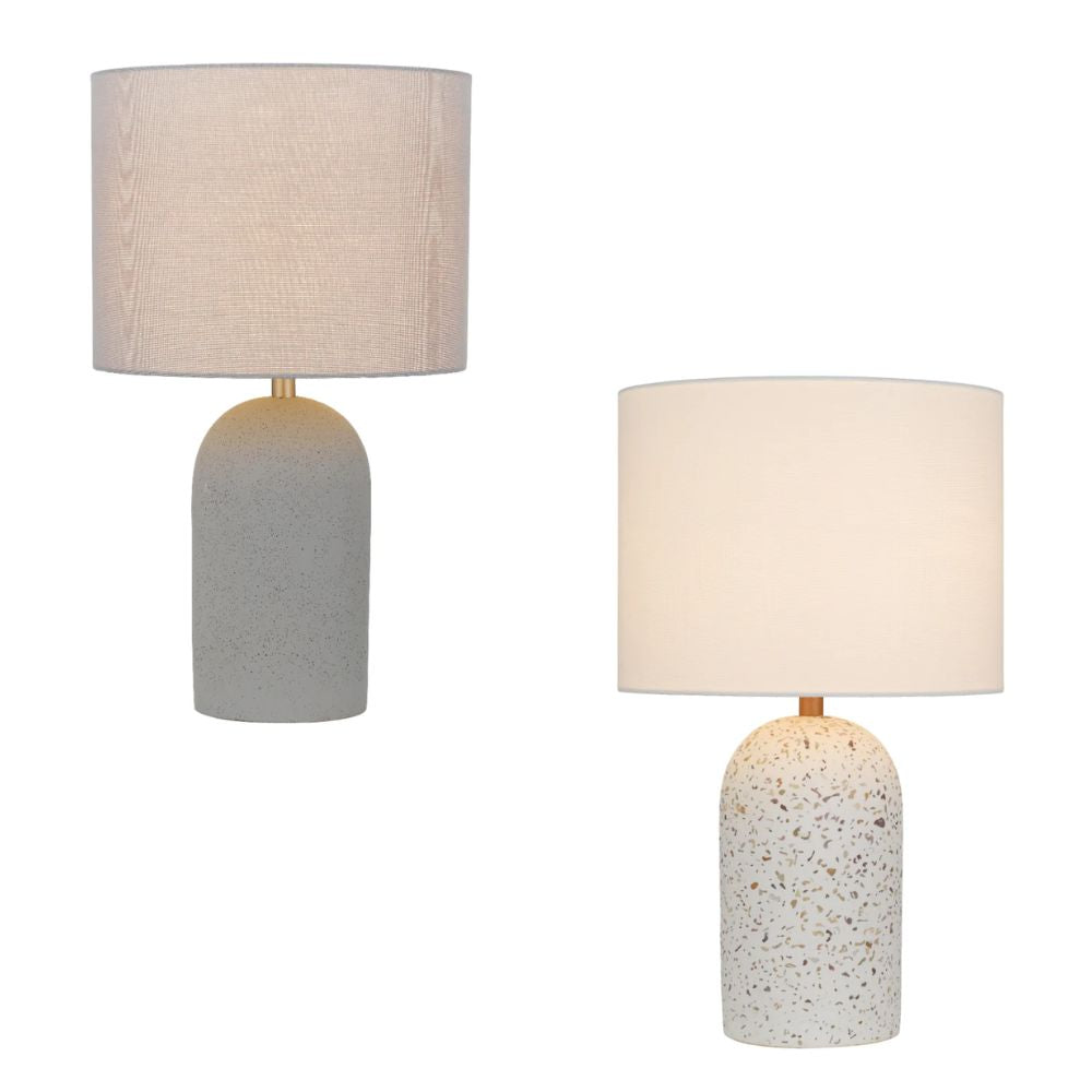 Telbix FEVIK Table Lamp - Medium Terrazzo/Concrete-Telbix-Ozlighting.com.au