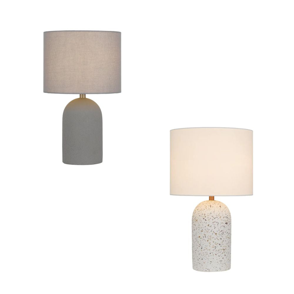 Telbix FEVIK Table Lamp - Small Terrazzo/Concrete-Telbix-Ozlighting.com.au