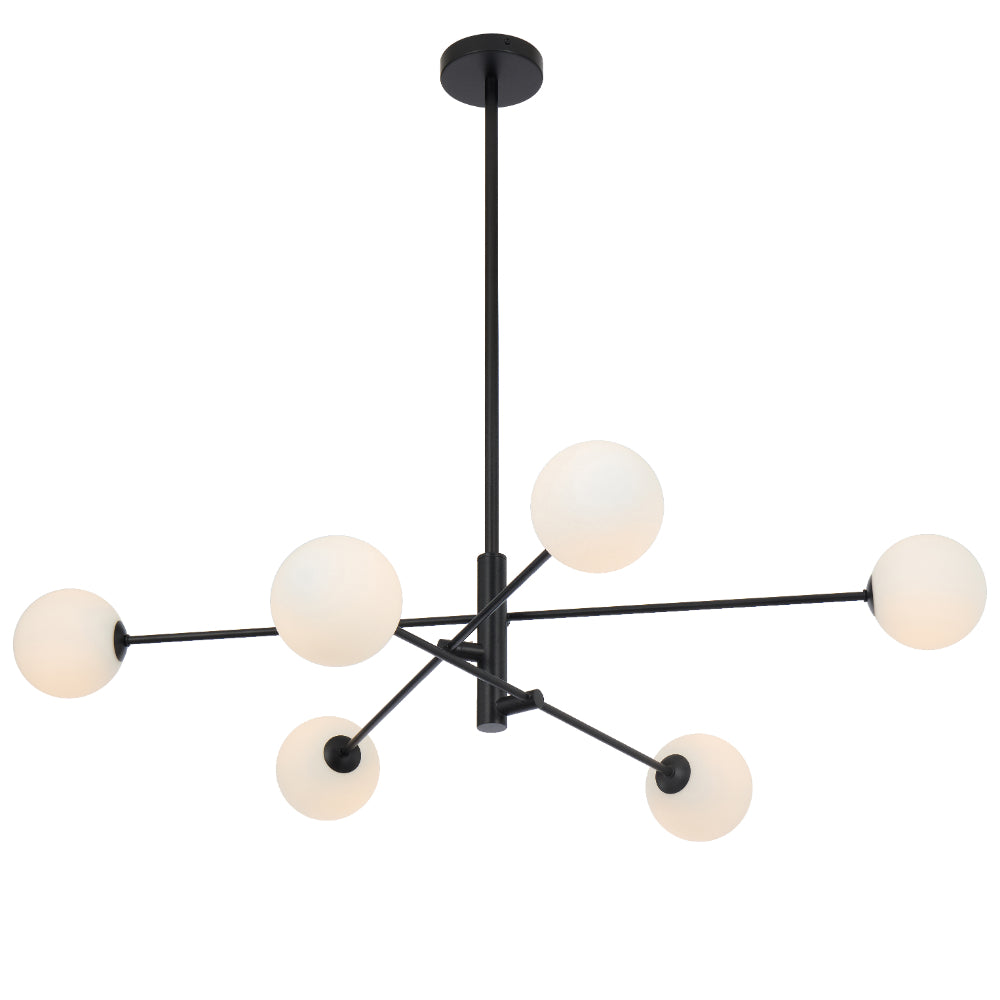 Telbix GASTON Pendant - 6-Light Glass-Telbix-Ozlighting.com.au