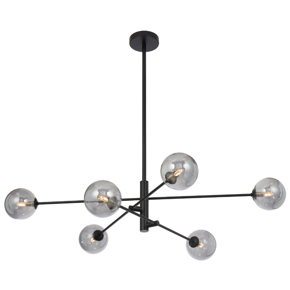 Telbix GASTON Pendant - 6-Light Glass-Telbix-Ozlighting.com.au