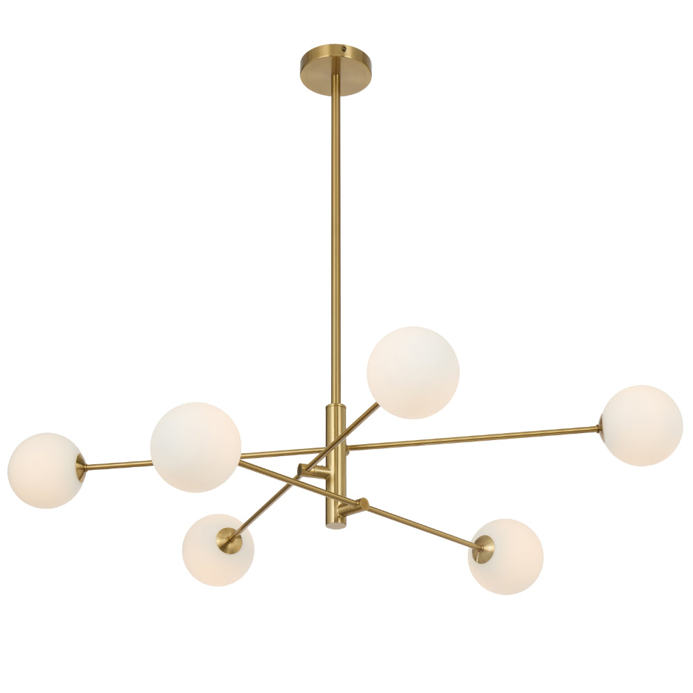 Telbix GASTON Pendant - 6-Light Glass-Telbix-Ozlighting.com.au