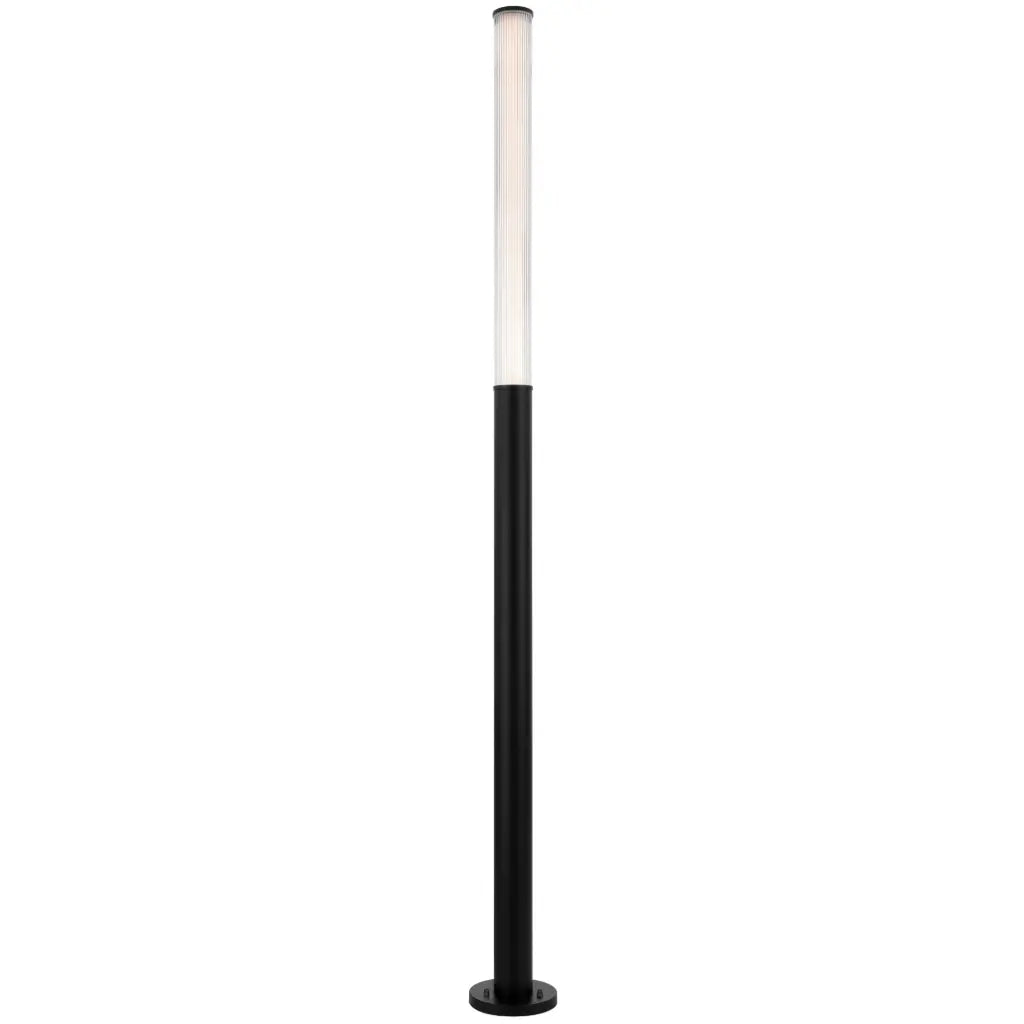 Telbix GEVET Outdoor LED Bollard Light - 230cm, Black-Telbix-Ozlighting.com.au