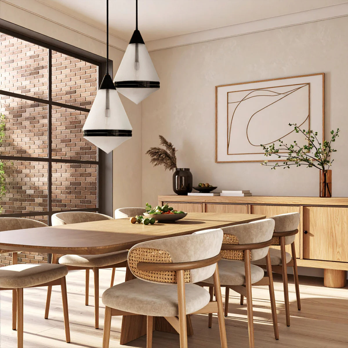 Telbix HARNON Pendant Light Dimmable Glass-Telbix-Ozlighting.com.au