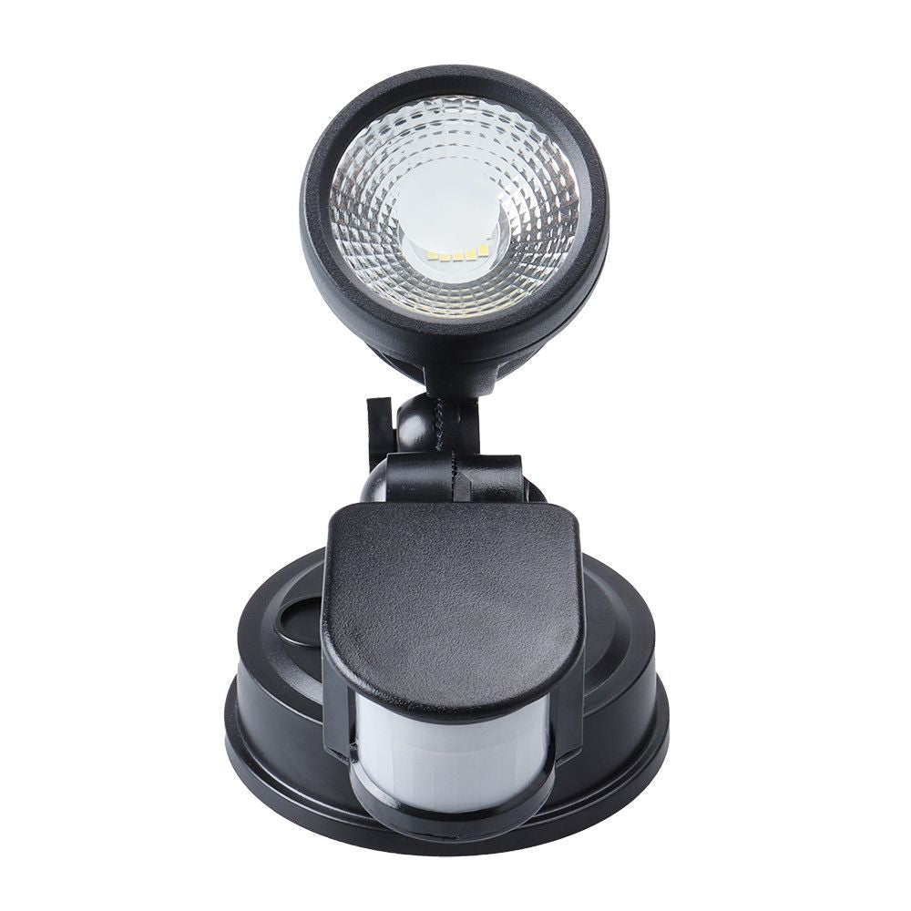 Telbix ILLUME Outdoor LED Spotlight - 10W, Single Head, with Sensor IP44, 5000K-Telbix-Ozlighting.com.au