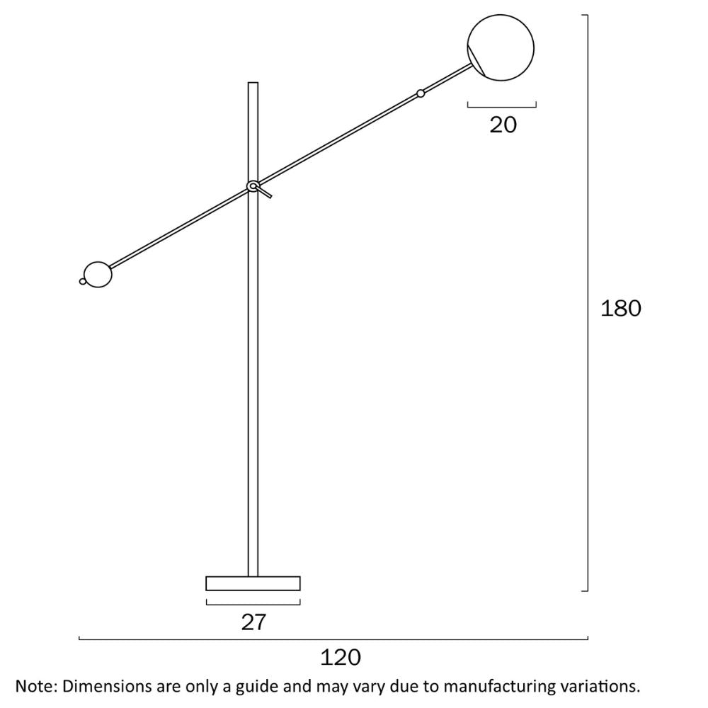 Telbix KEMI Floor Lamp - Metal & Marble-Telbix-Ozlighting.com.au