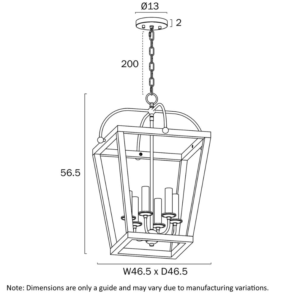 Telbix LACOTA Pendant - 6 Light-Telbix-Ozlighting.com.au