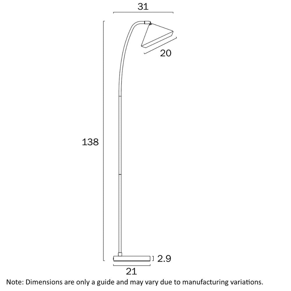 Telbix LARSON Floor Lamp - 6W-Telbix-Ozlighting.com.au