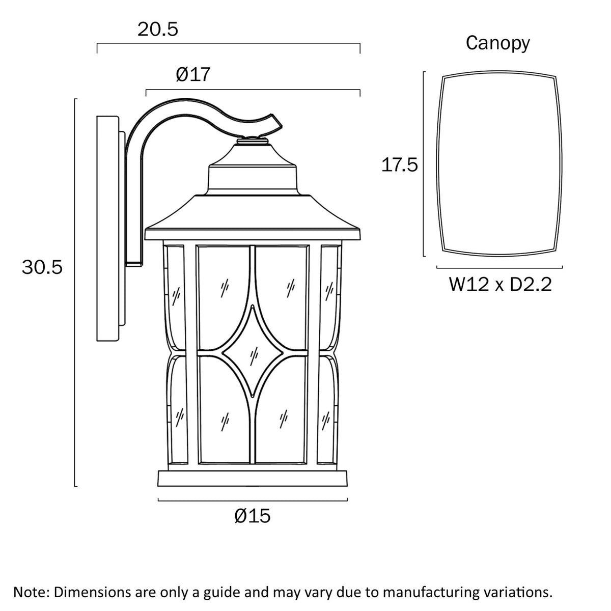 Telbix LENORE Outdoor Wall Light - 25W-Telbix-Ozlighting.com.au