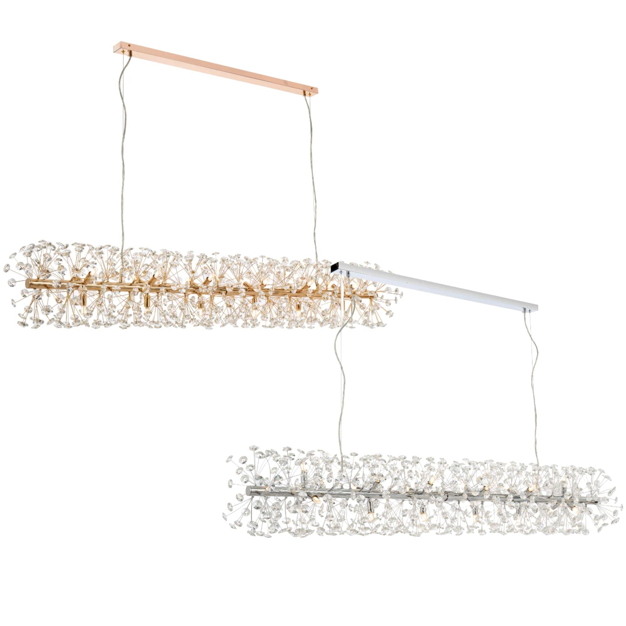 Telbix LERIDA - 18 Light Rectangular Pendant-Telbix-Ozlighting.com.au