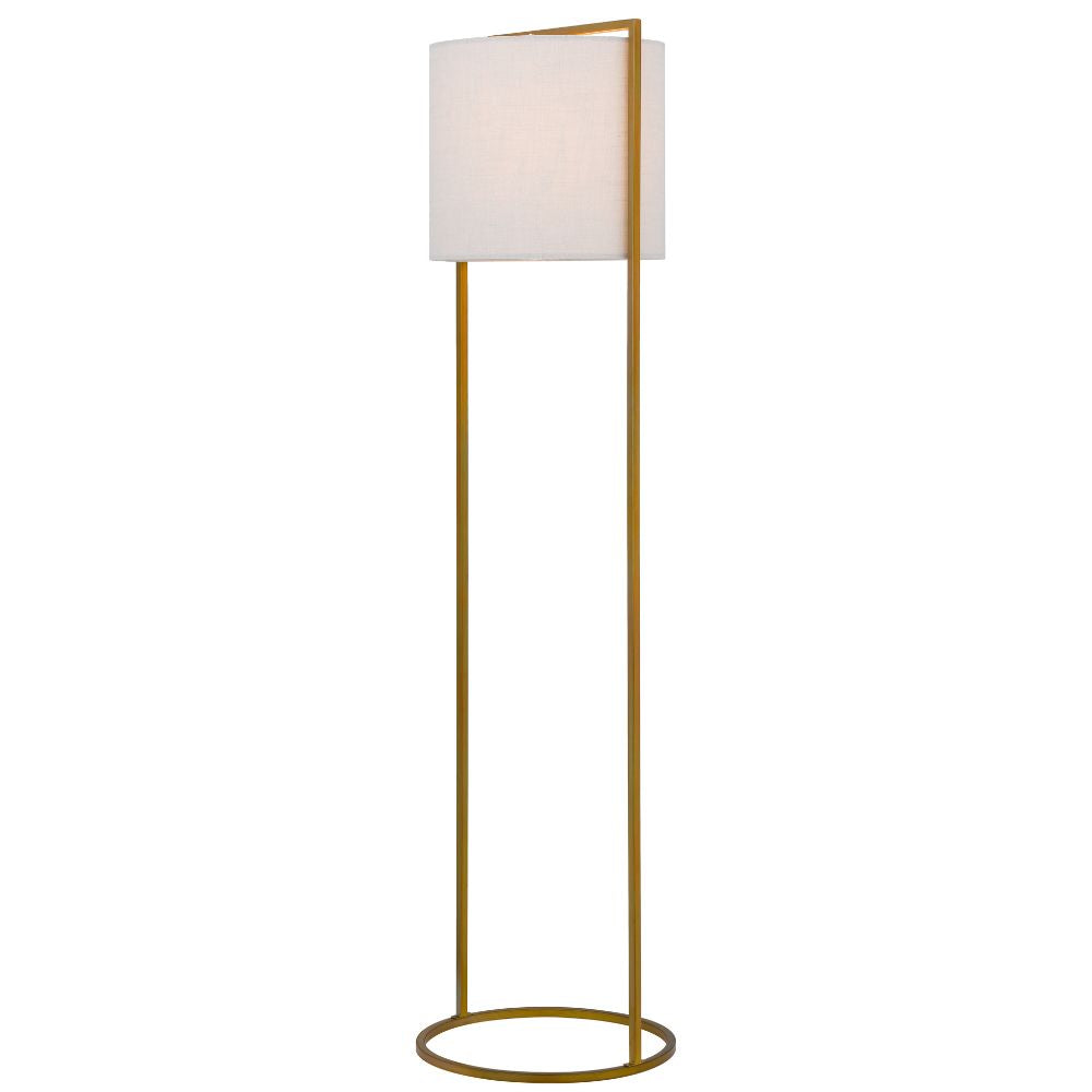 Telbix LOFTUS Floor Lamp - Modern-Industrial Boxed Iron & Linen-Telbix-Ozlighting.com.au