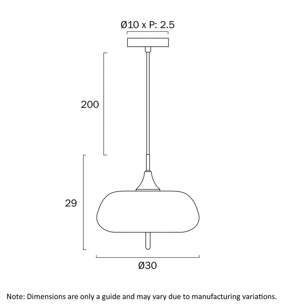 Telbix Lasian Pendant - 30cm-Telbix-Ozlighting.com.au