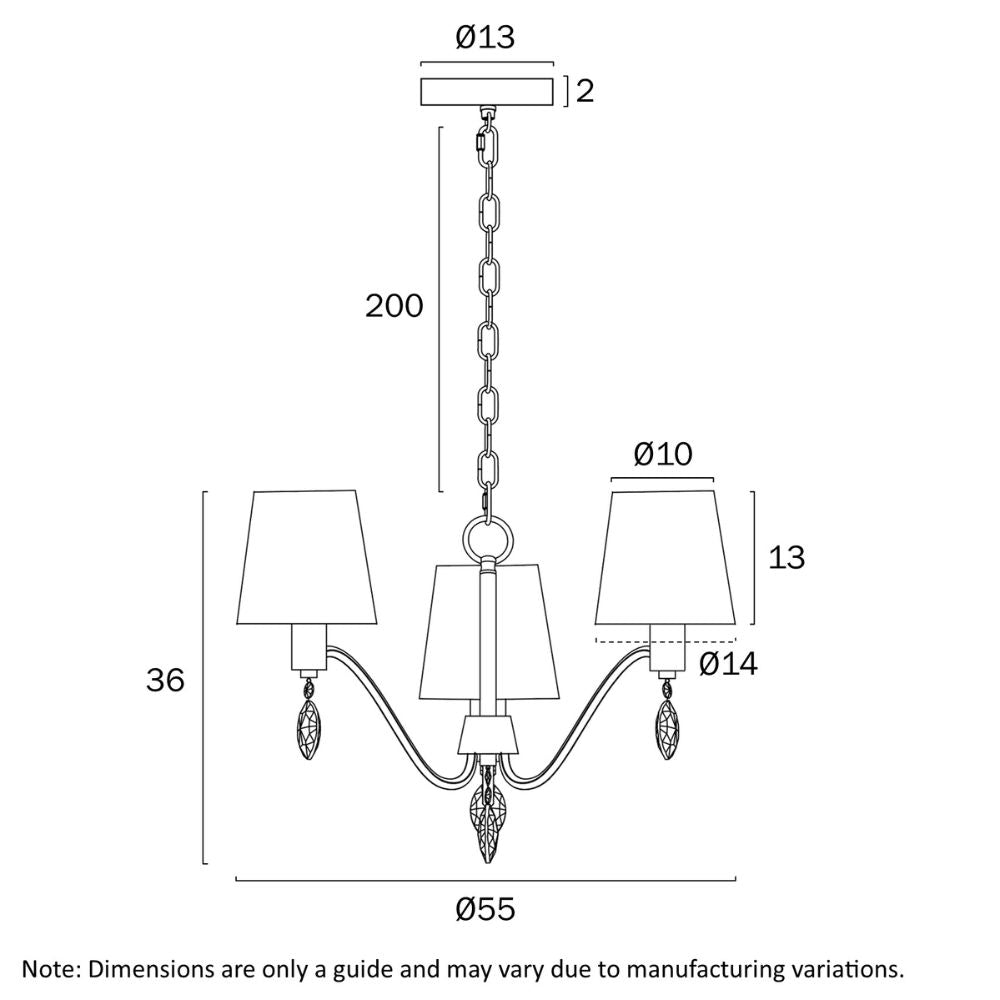 Telbix MALVERN Pendant - 3 Light-Telbix-Ozlighting.com.au