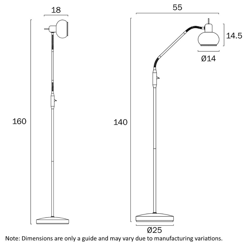 Telbix MARBELL Floor Lamp - 25W-Telbix-Ozlighting.com.au