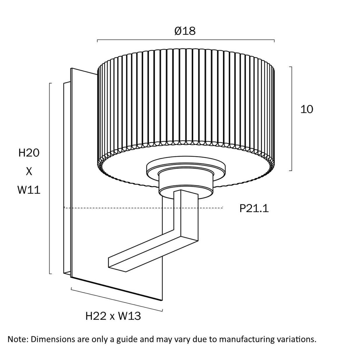 Telbix MORENO II Wall Light Glass 25W-Telbix-Ozlighting.com.au