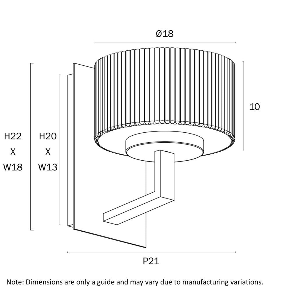 Telbix MORENO Wall Light - 3W, Black-Telbix-Ozlighting.com.au