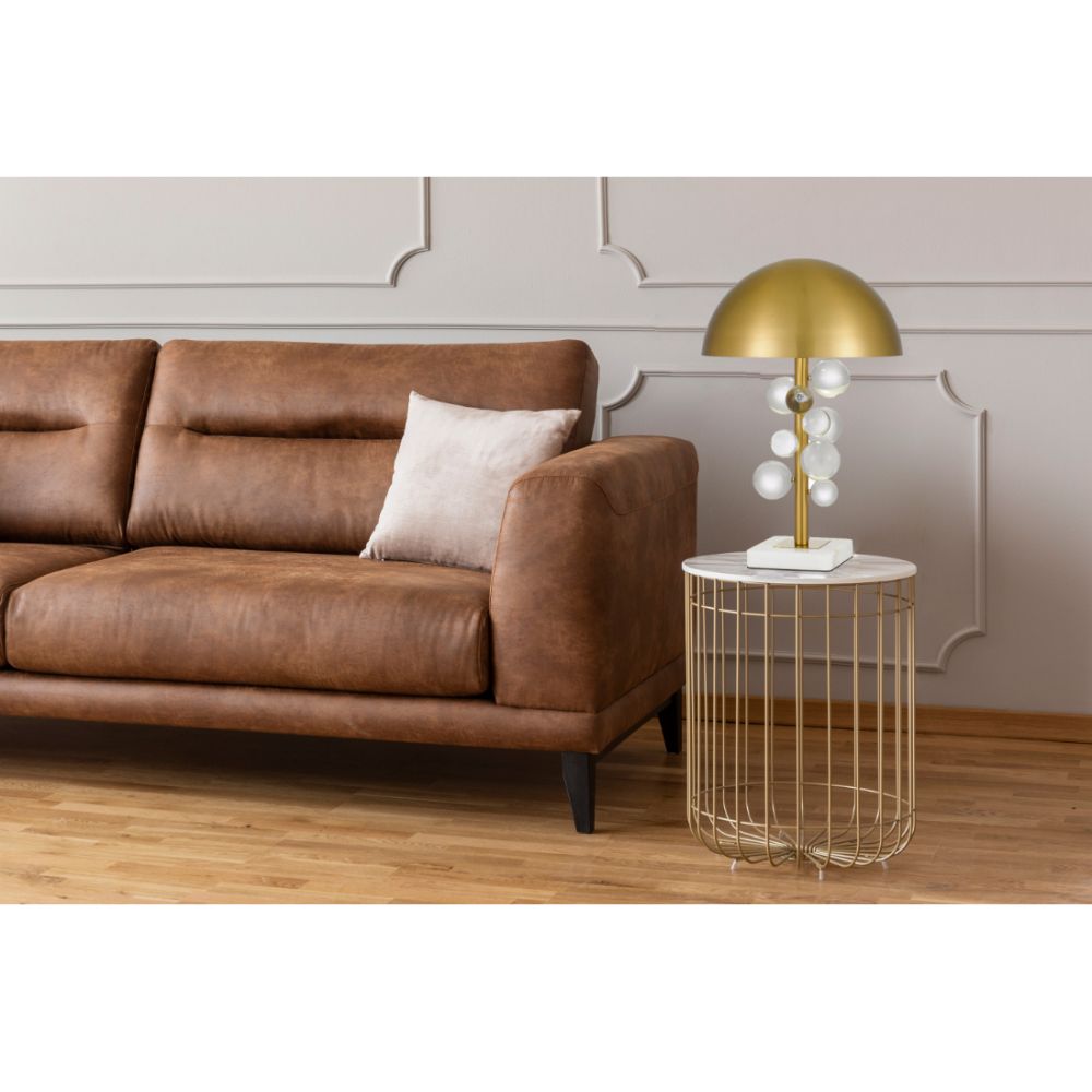 Telbix NARVIK Table Lamp - Art Deco Inspired Metal, Glass & Marble-Telbix-Ozlighting.com.au