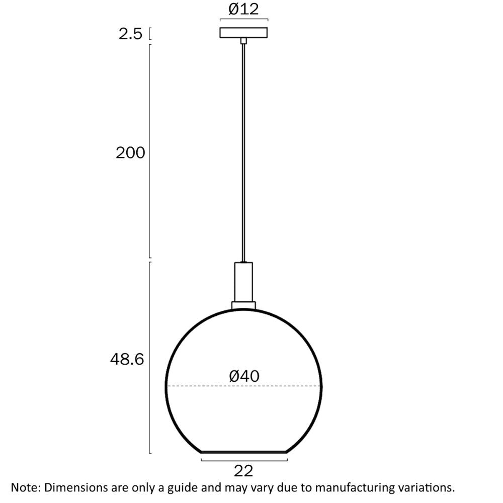 Telbix PATINO Pendant - 1 Light-Telbix-Ozlighting.com.au