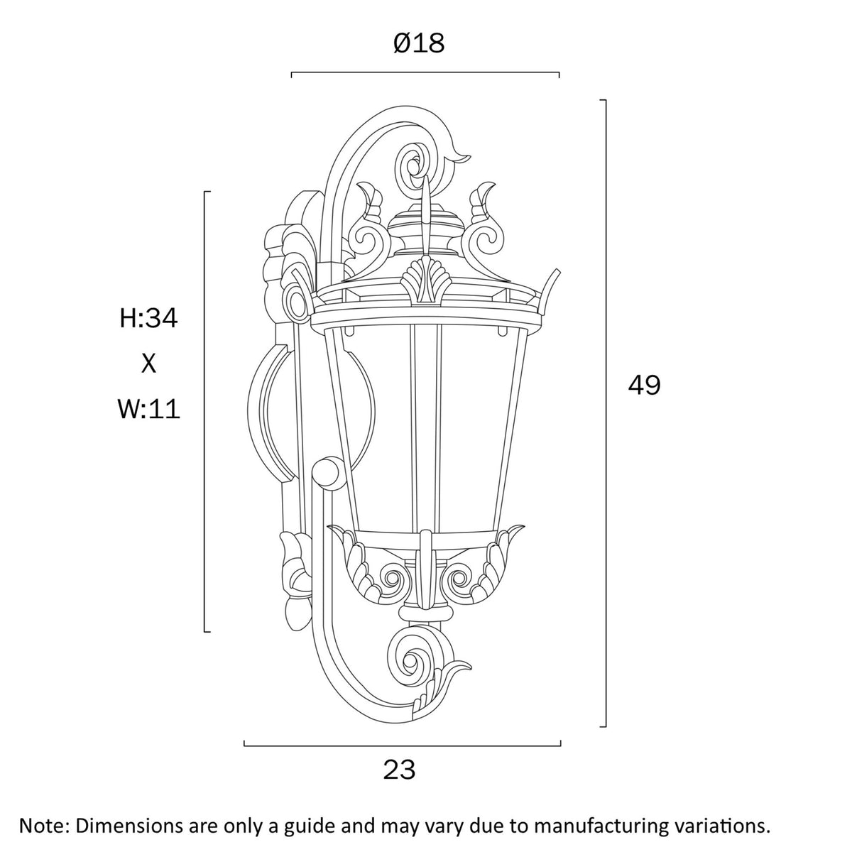 Telbix PEDRAL 18 - 25W Outdoor Wall Light-Telbix-Ozlighting.com.au
