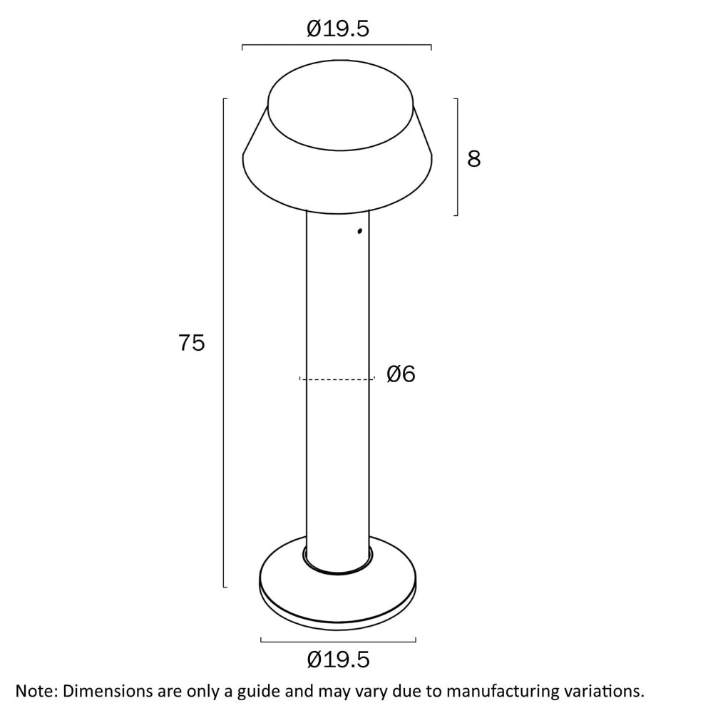 Telbix PYRUS Bollard Light Outdoor 750mm-Telbix-Ozlighting.com.au