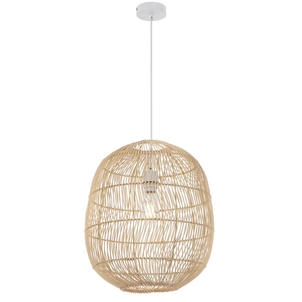 Telbix RANA 40 Pendant - 1 Light Rattan-Telbix-Ozlighting.com.au