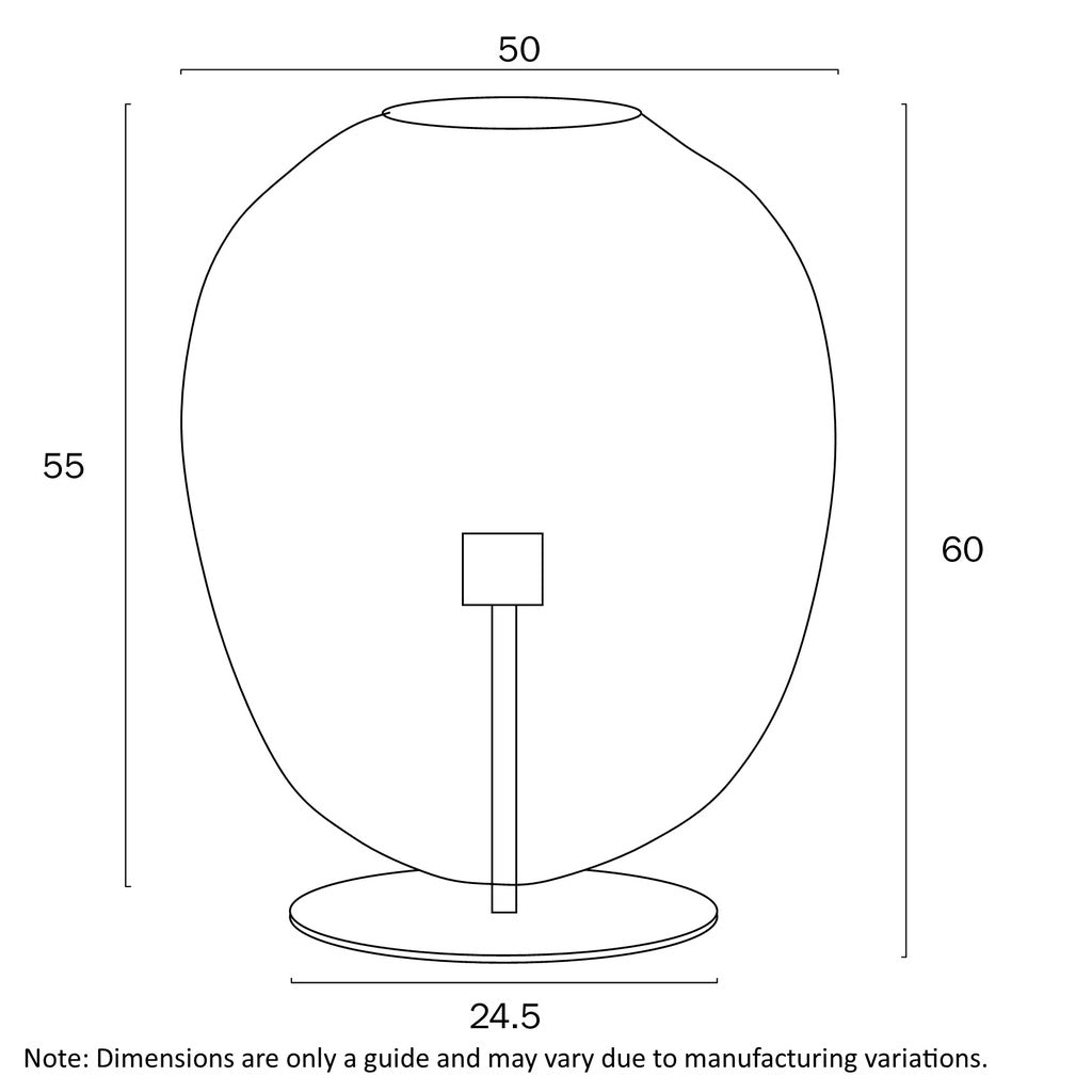 Telbix Rana Table Lamp - 50cm, Large-Telbix-Ozlighting.com.au