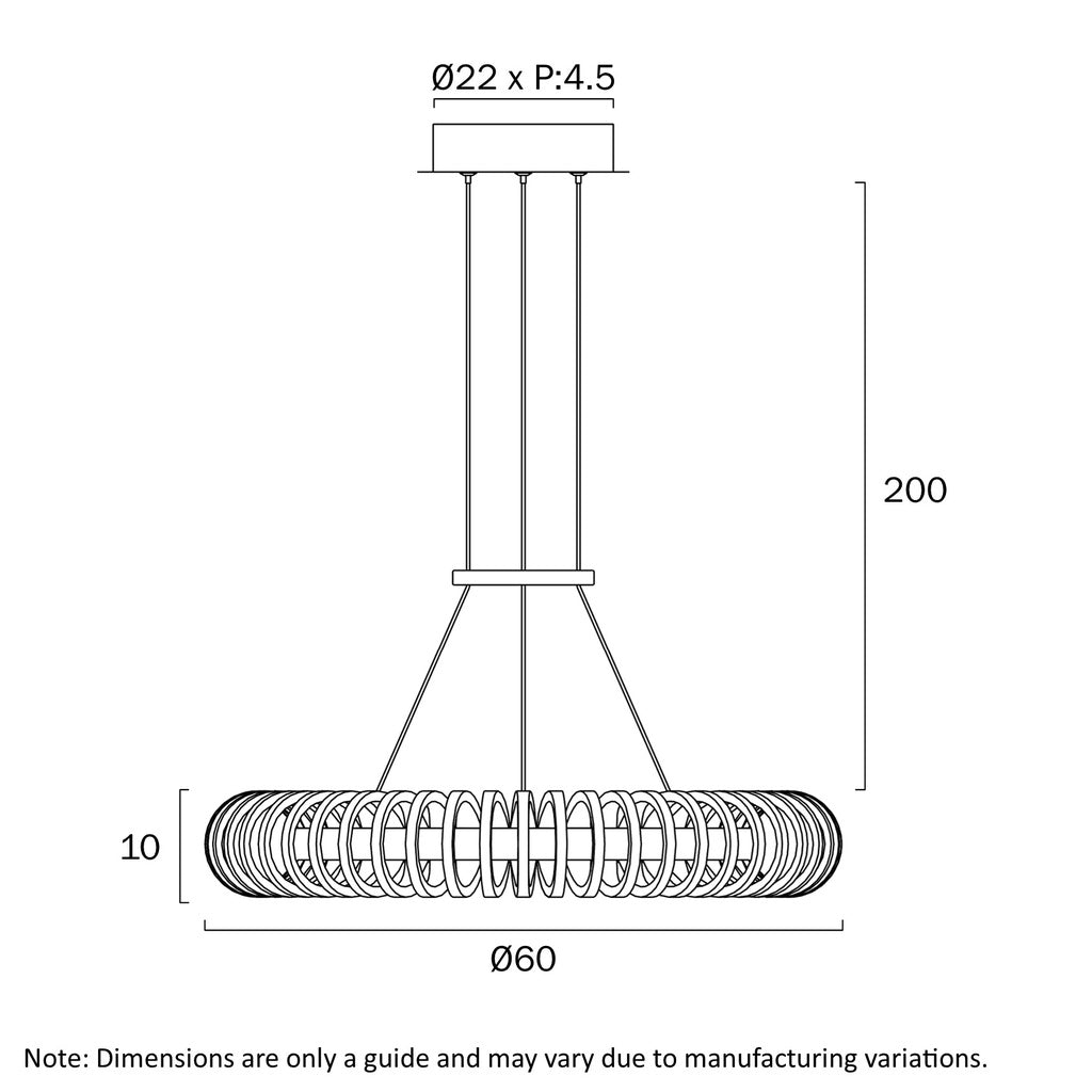 Telbix Romay Pendant - 60cm, Small-Telbix-Ozlighting.com.au